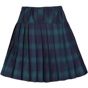 Plaid High Waist Tennis Skirt